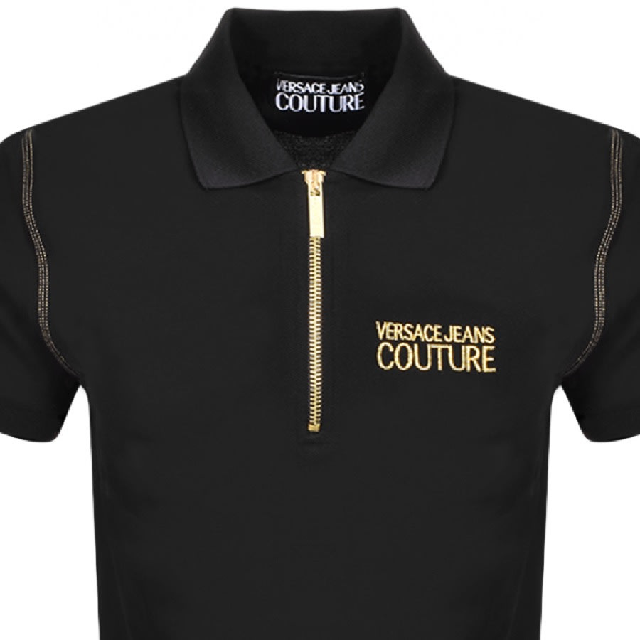 Alternative Image for ProductVersace Jeans Couture Short Sleeve PoloShirt Black2